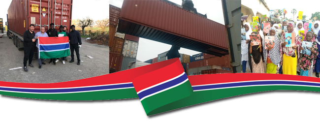 Banner container Gambia