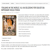 Selezioni per Tosca Selezioni per Tosca